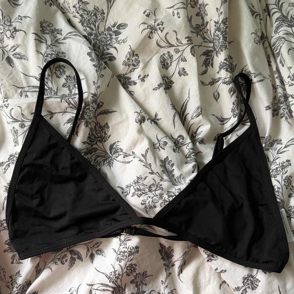 437 swimwear black top!